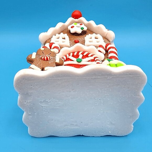 Gingerbread House Faux Cookie Candy Canes Gingerbread Man Cupcake Fake Bake Deco - Picture 8 of 8